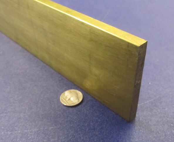 385 Brass Flat Bar 3/8″ Thick x 2.00″ Wide x 4 Foot Length