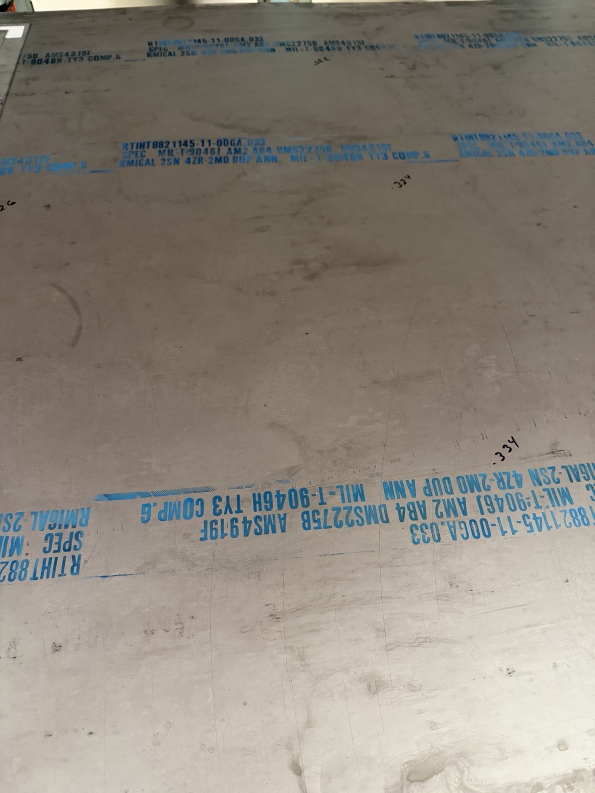 6-2-4-2 Titanium Sheet 24″ x 48″ x .033″