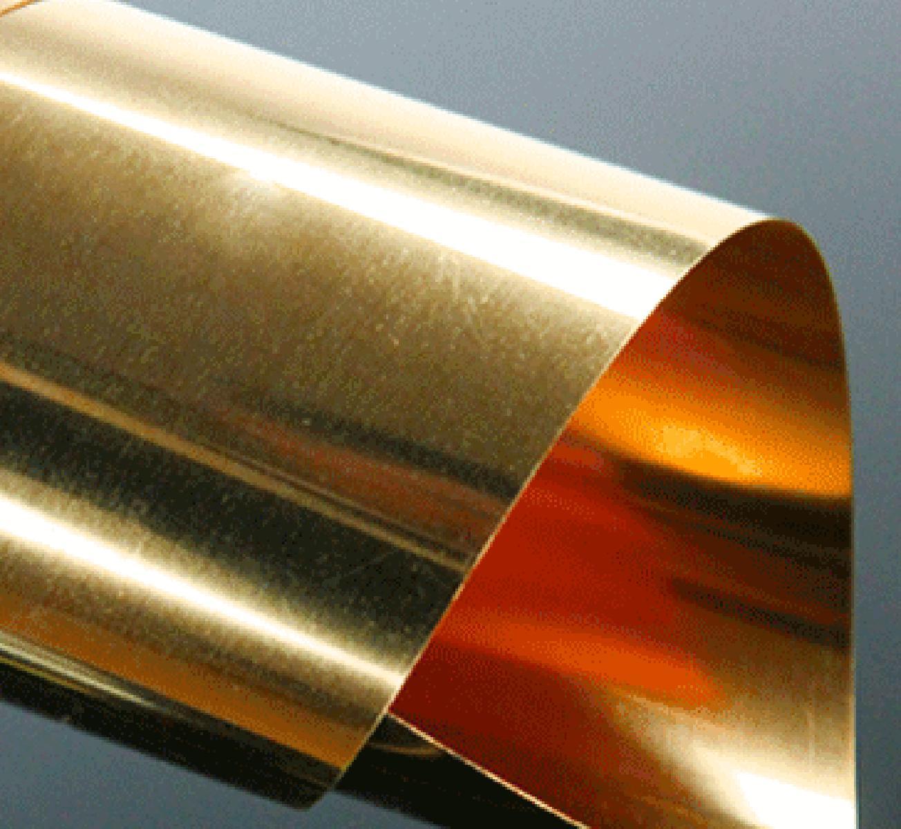 US Stock 0.4 x 100 x 200mm C17200 Beryllium Bronze Thin Sheet Foil Plate