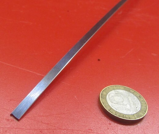 1095 Hard Blue Tempered Spring Steel Shim .032″ Thick x .187″ Wide x 1200″ Long