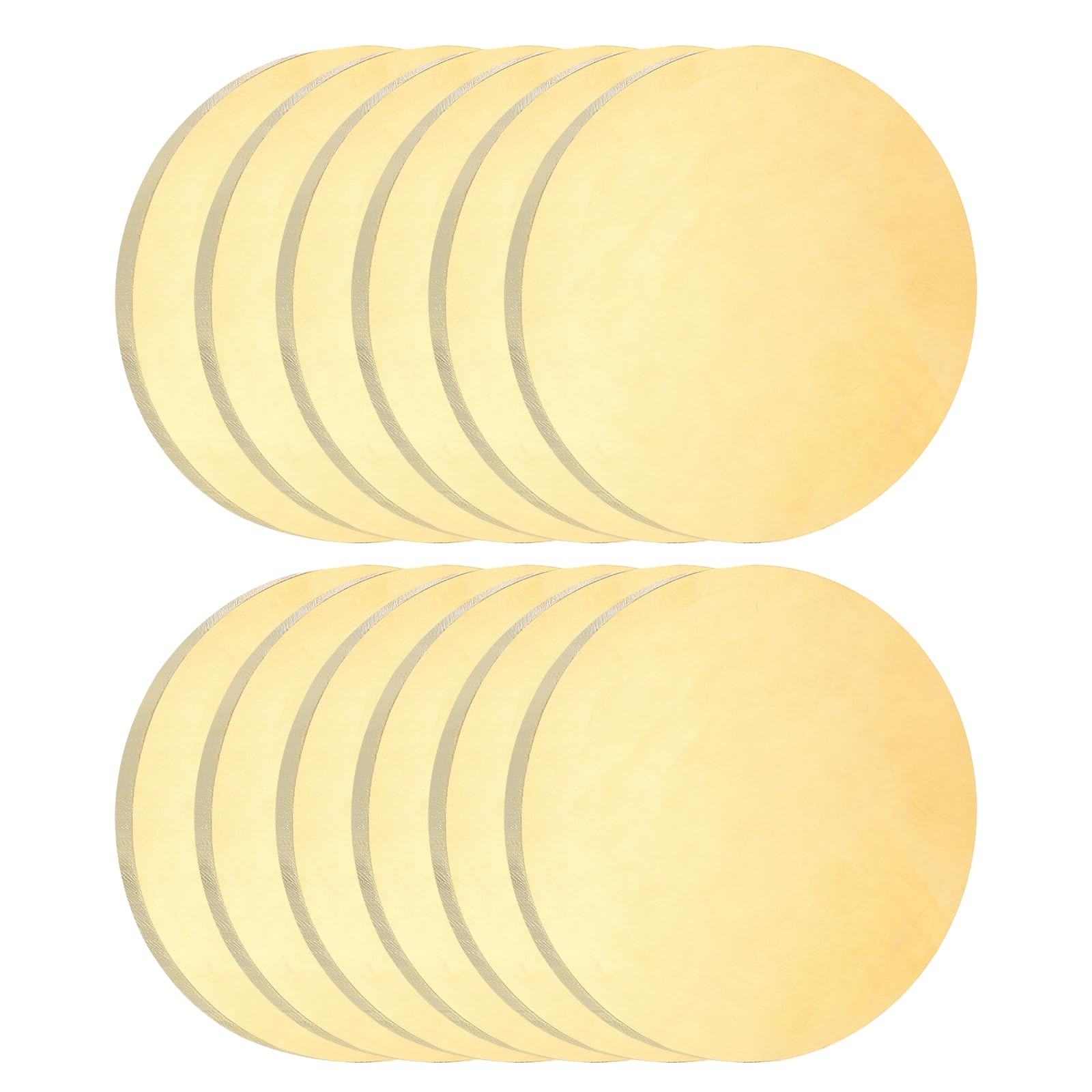 uxcell 12pc Brass Round Plate 0.06″x0.8″ Dia