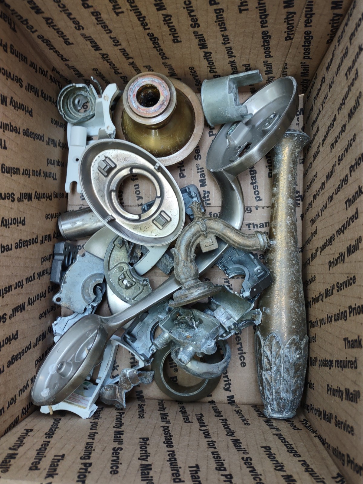 19 Pound Box Scrap Zinc Metal – For Melting and Casting-Resource Recovery.