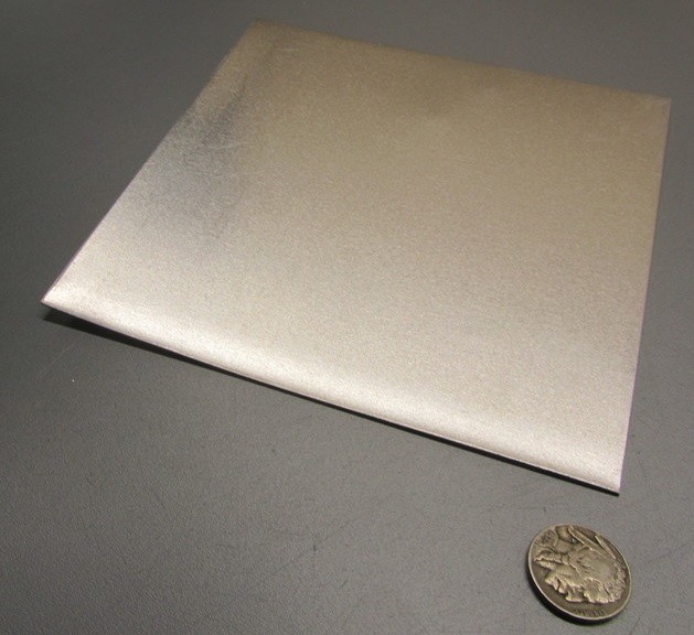 1100 Aluminum Sheet Softened (O) .080″ Thick x 6.0″ Wide x 6.0″ Long, 2 Units