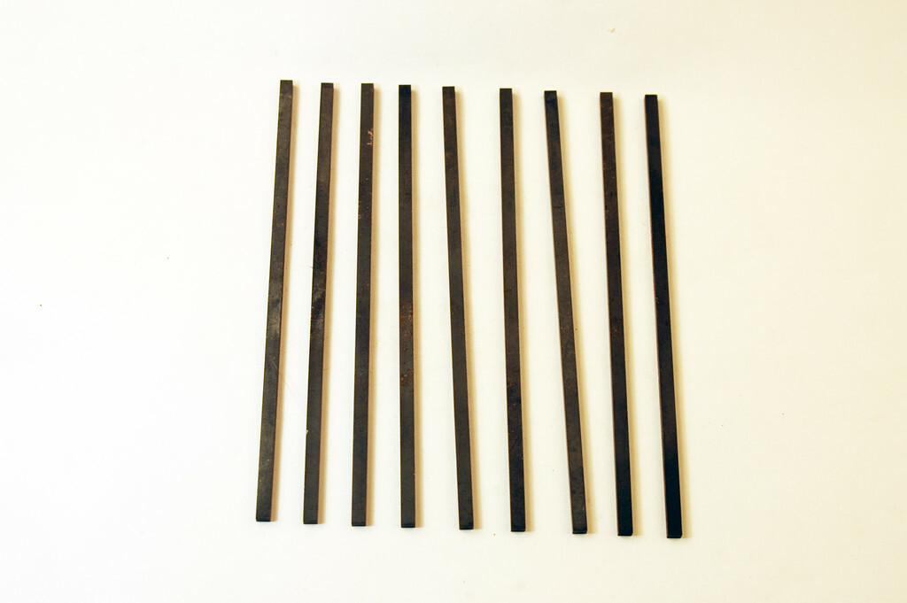 .110 X .140 X 5.035 CARBIDE BLANK STRIPS PACK OF 9 PCS (E-2-9-4-13)
