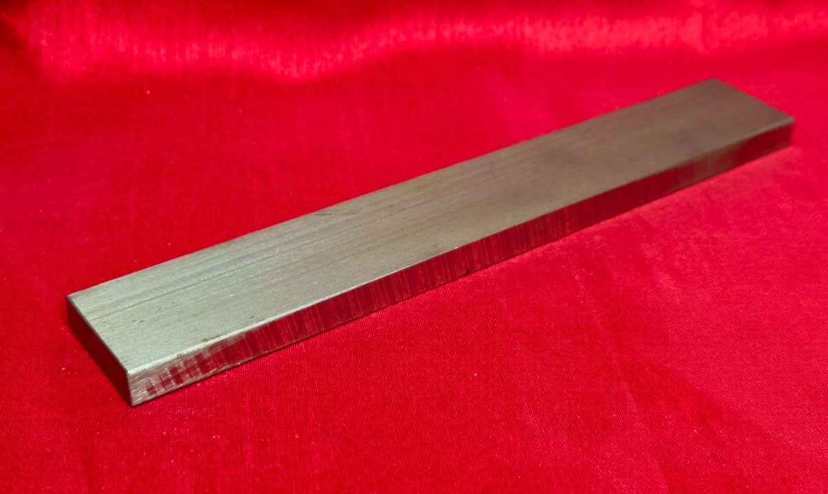 D2 Tool Steel Block Billet 6.85″ L x 1.030″ W x 0.31″ Thick – 9.8 Oz.