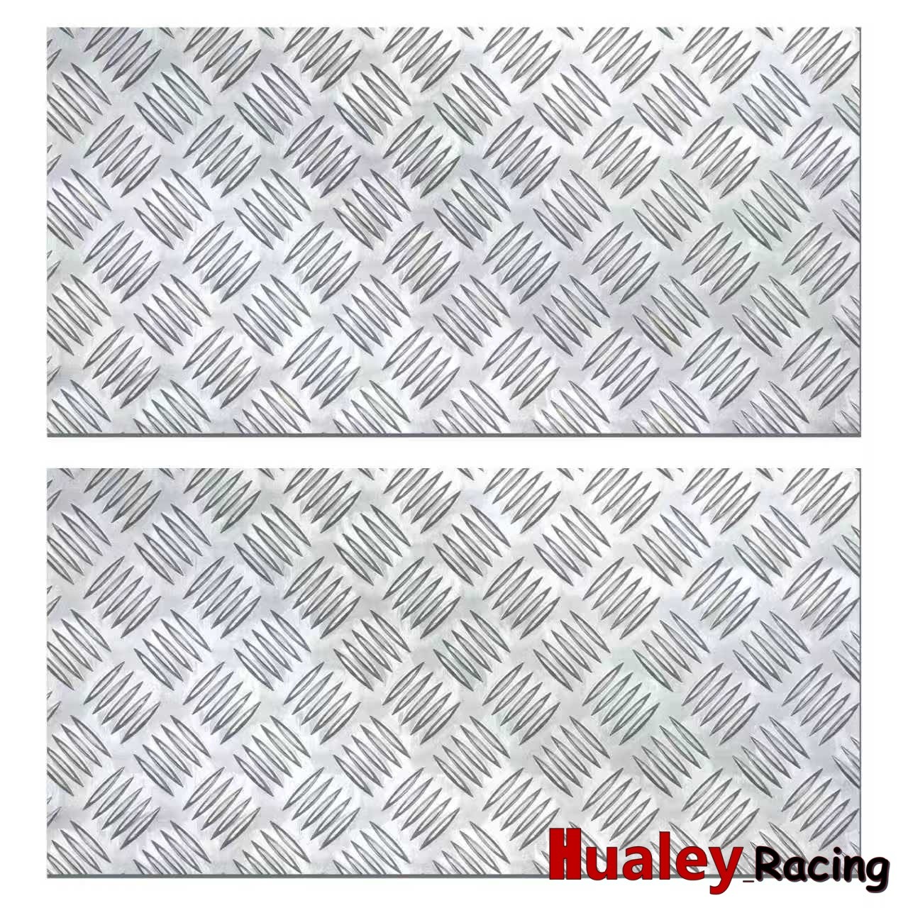 2Pcs Aluminum Checkered Plate 254mm×508mm Trailer Garage Trim Panel