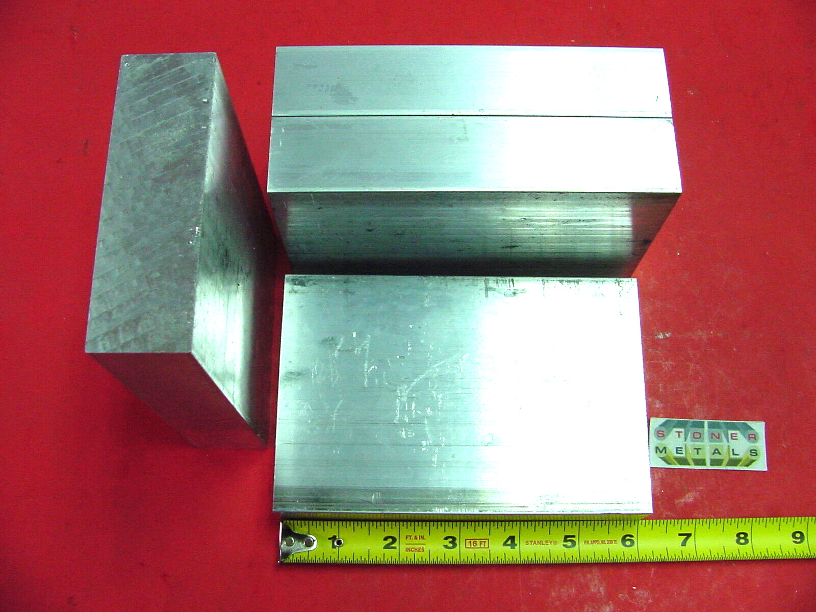 4 Pieces 1-1/4″ X 4″ ALUMINUM 6061 FLAT BAR 6″ long T6 SOLID EXTRUDED Mill Stock