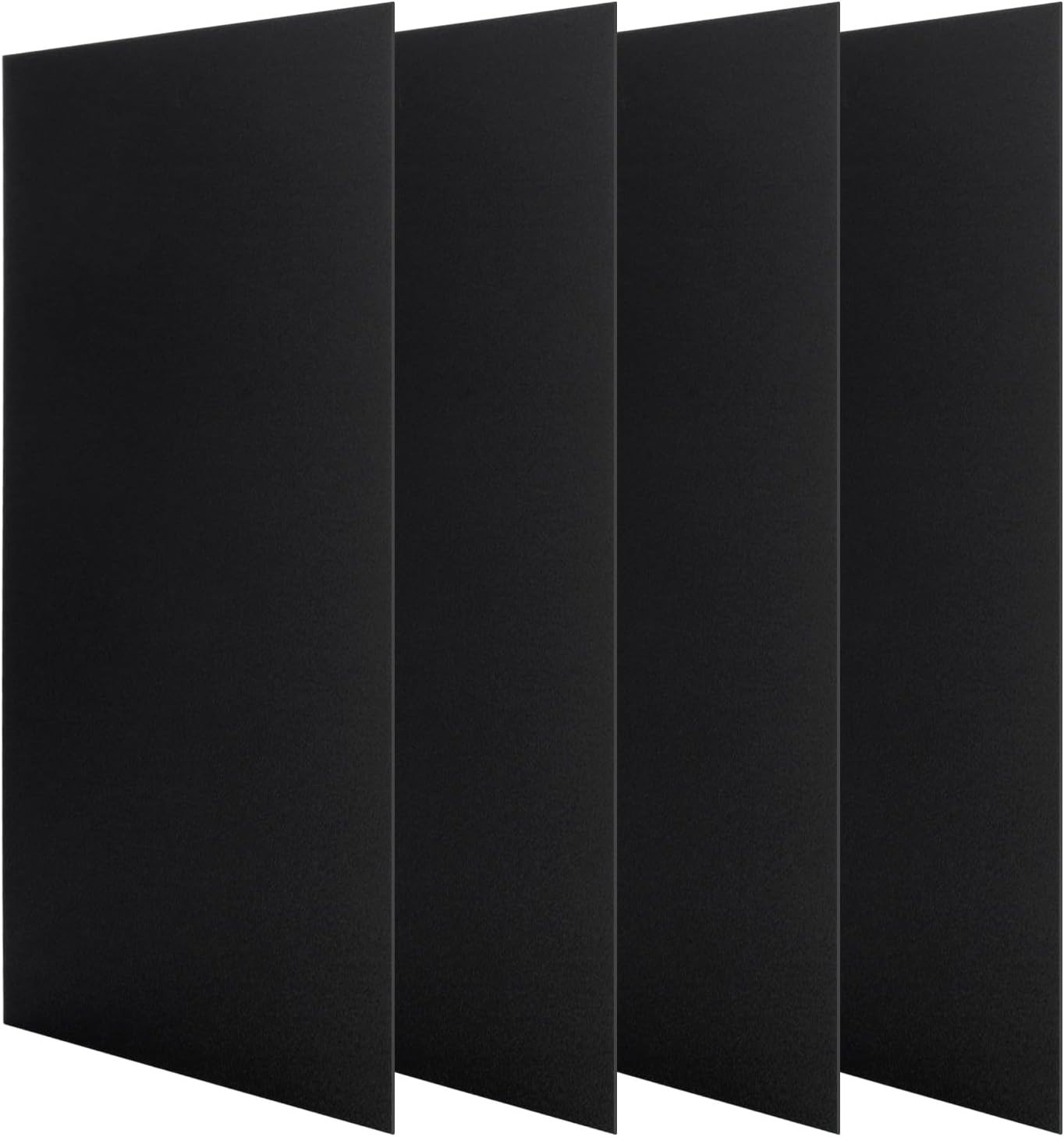 4PCS 12 X 12 X 1/32 (0.04”) Inch Anodized Aluminum Sheet, Black Aluminum Engravi