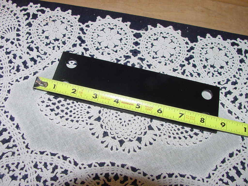 Steel Plate 2 1/2″ X 8″ X 0.190 ” Pre-Drilled 4 Holes, Primed and Painted Black
