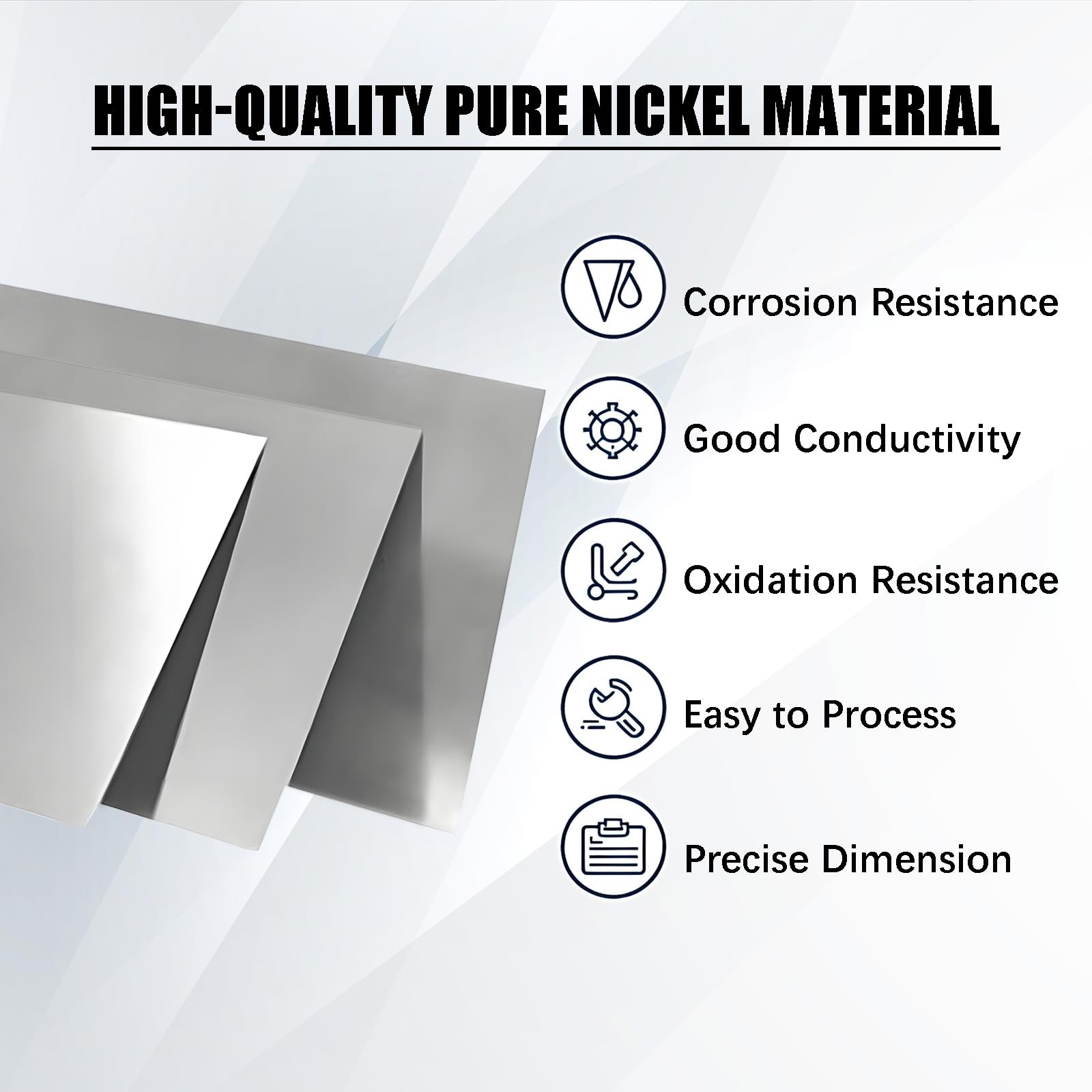 Surprecision Pure Nickel Sheet Pure Nickel Strip 1000x100x0.1mm (39.37″x3.94″…