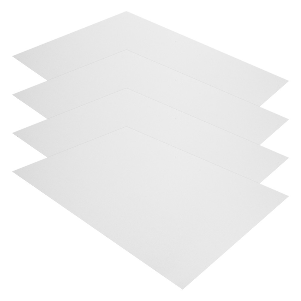 4Pcs Reusable Aluminum Sheet Plate for DIY Engraving Home Use Silver Color