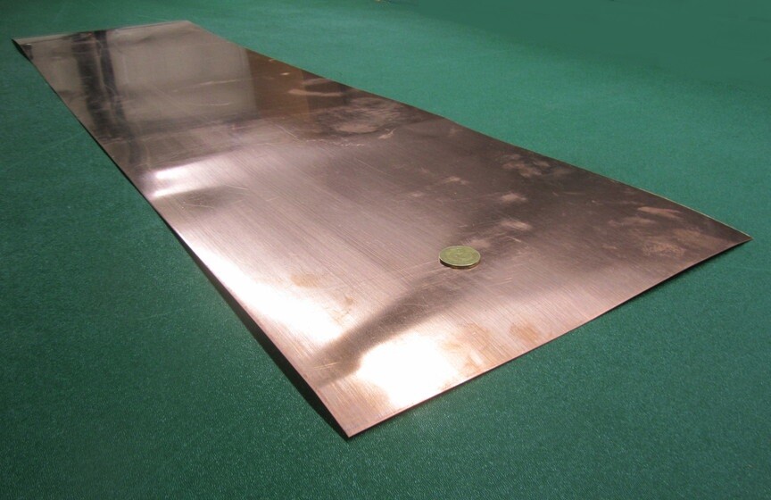 110 Copper Sheet Soft Annealed .021″ Thick x 12.0″ Wide x 48.0″ Length