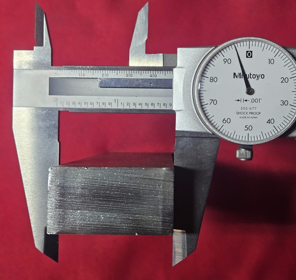 Cold Rolled Steel Block 7.99″ L, 1.895″ W, 0.995″ Thick, 4 Lb. 3.9 oz
