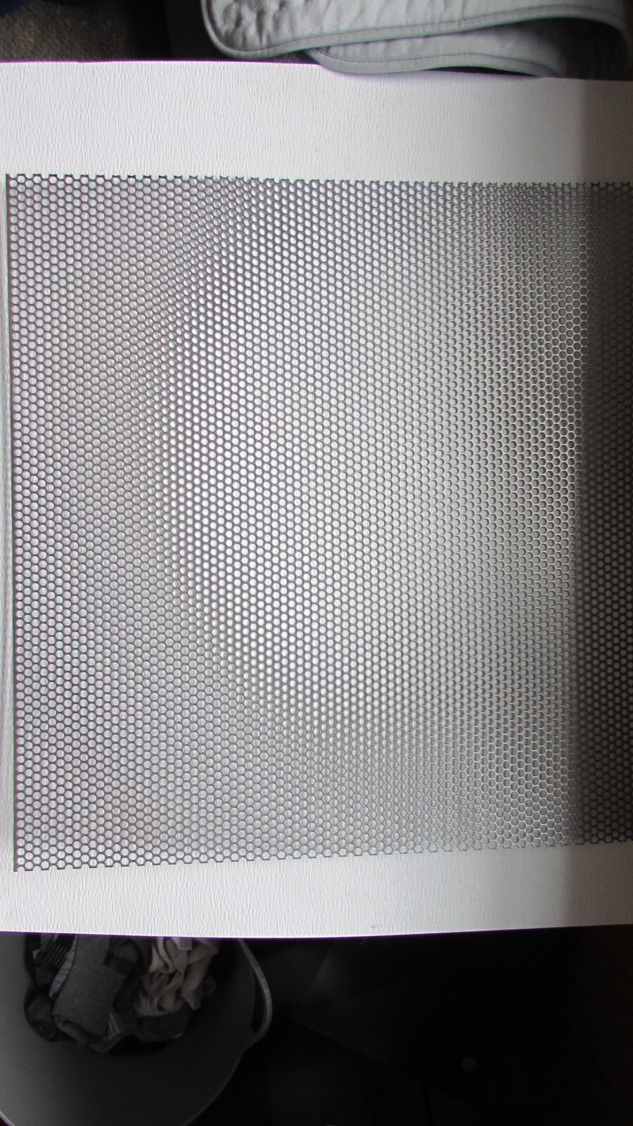 ==1/4″HOLES –20GA. –11-1/4″ X 8-1/4″ .– STAINLESS PERFORATED SHEET==