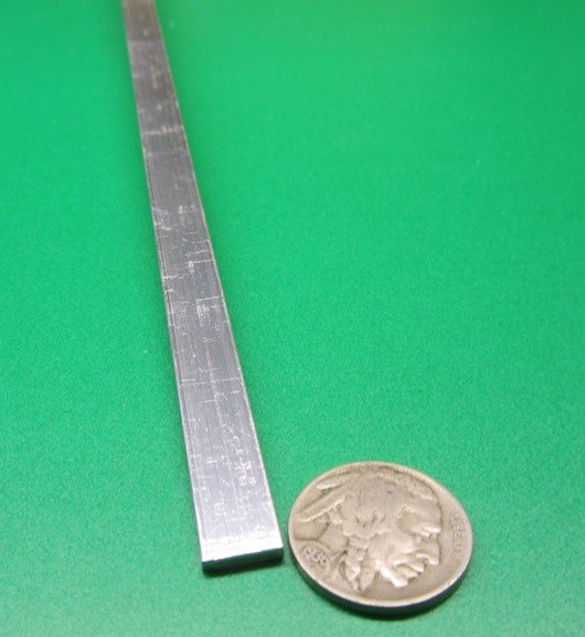 6061 T651 Aluminum Bar, 3/32″ (.093″) Thick x 3/8″ Wide x 12″ Length, 10 Unit