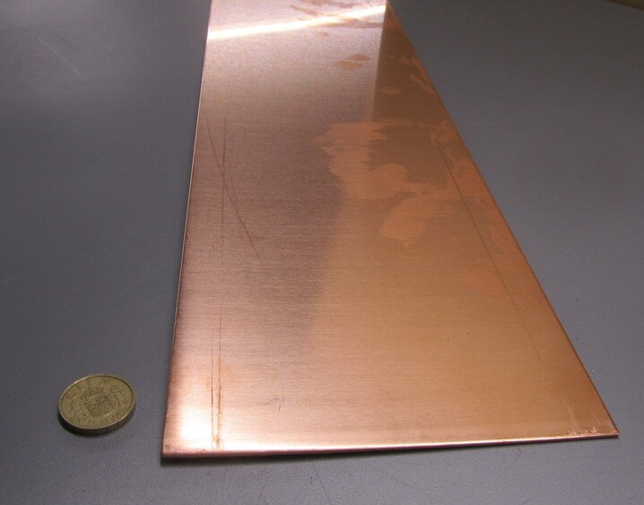 110 Copper Bar H02, .050″ Thick x 6.0″ Wide x 3 Ft Length