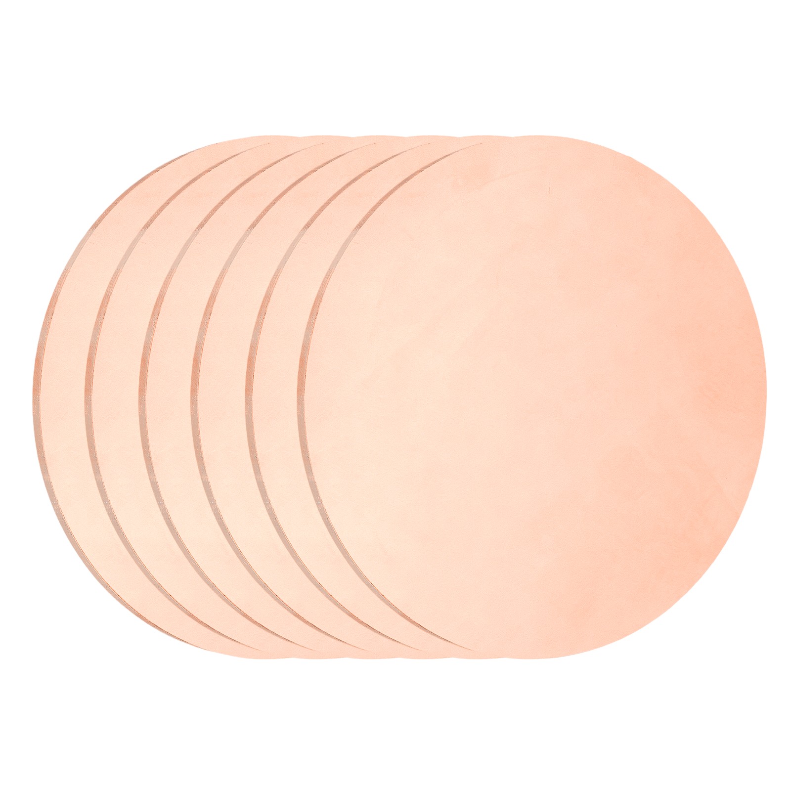 6Pcs Copper Round Plate, 0.04″ Thick 2″ Dia C1100 Pure Copper Sheet