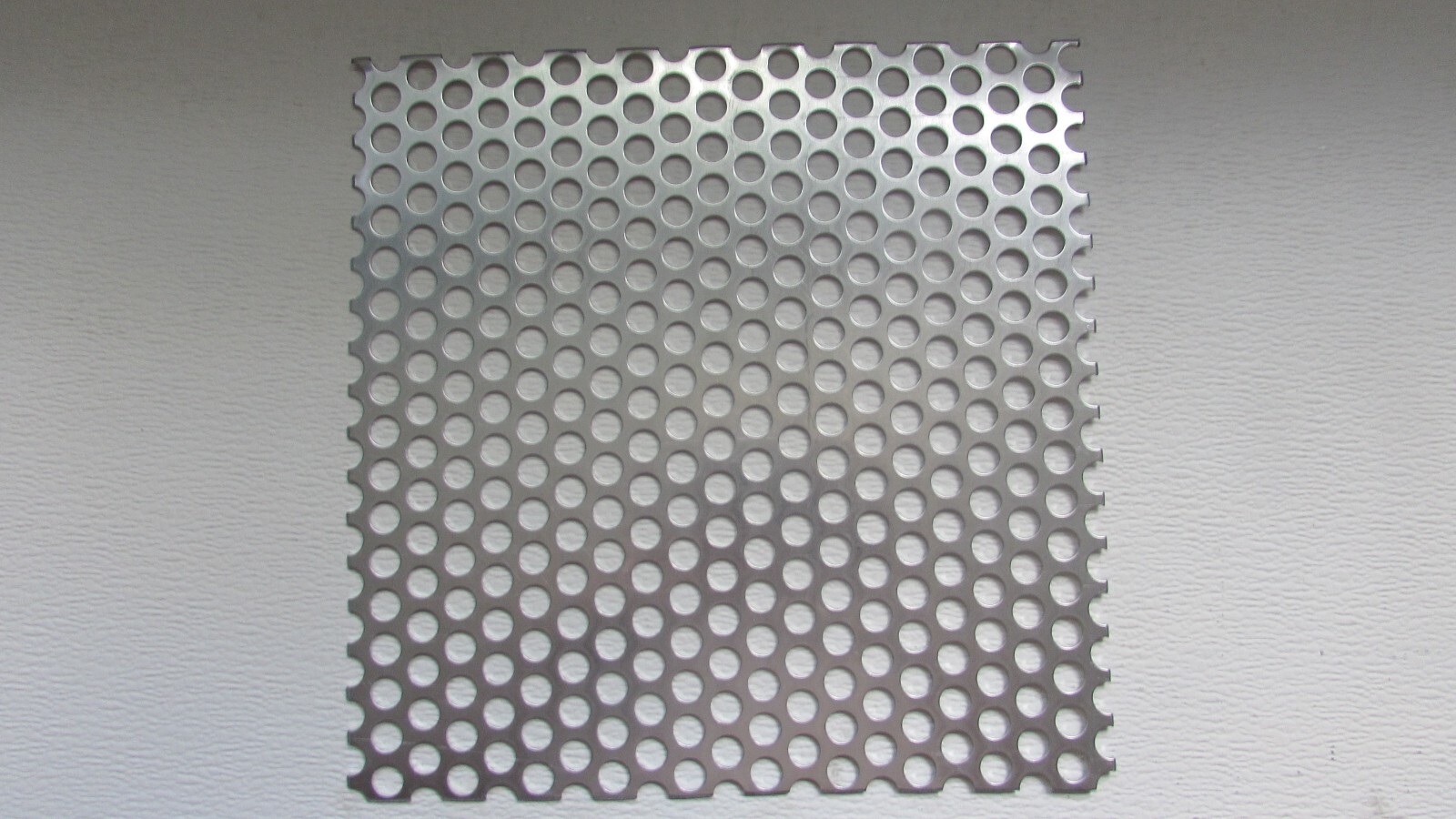1/2″ HOLE ALUMINUM PERFORATED METAL–11-1/2″ X 11-3/4″