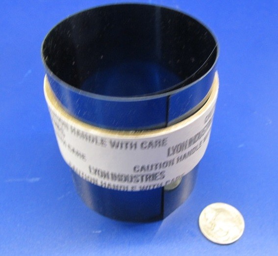 Blue Tempered Spring Steel Shim 0.003″ Thick x 3.0″ Width x 50″ Length