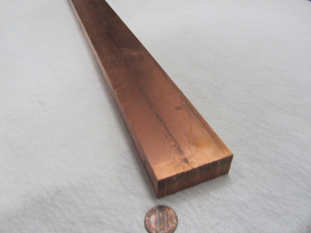 110 Copper Bar H02, 3/4″ Thick x 2.0″ Wide x 2 Ft Length