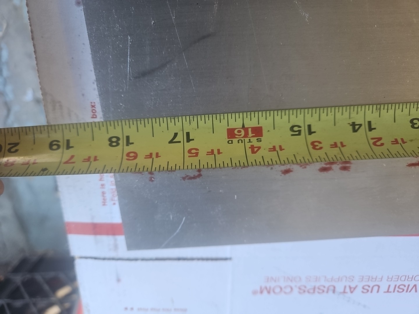Kaiser aluminum plate 6061-T651 3/8″ X18-1/4″ x5″ Made In USA