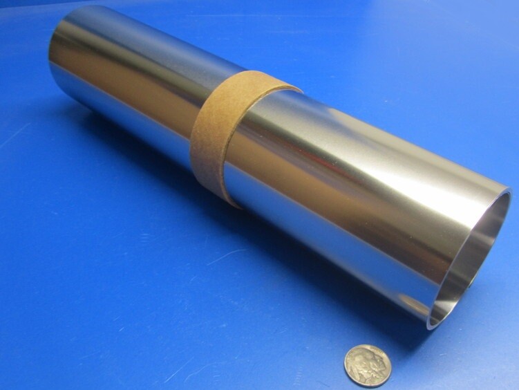 18-8 Stainless Steel Sheet, Full Hard, .009″ x 12″ x 100″