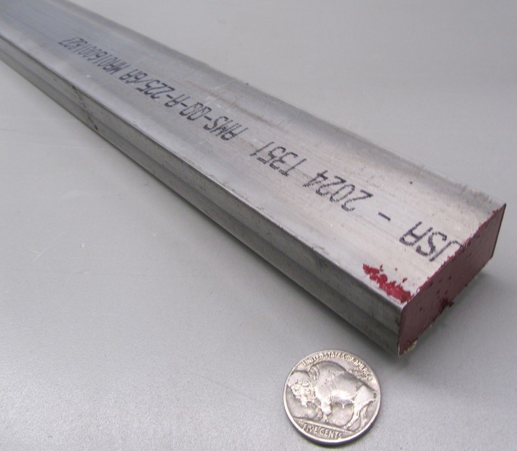 2024 T351 Aluminum Bar, 3/4″ (.750″) Thick x 1 1/2″ Wide x 12″ Length