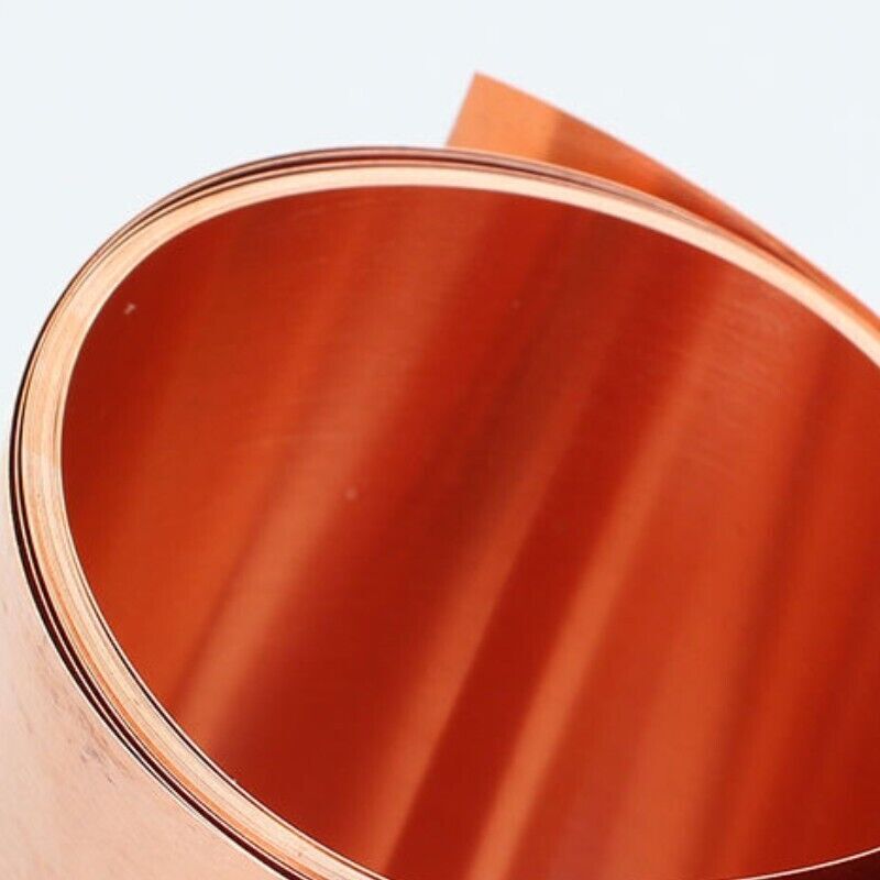 Copper Sheet Roll Pure Copper Flashing Strip Metal Foil Plate 3000x100x0.03mm