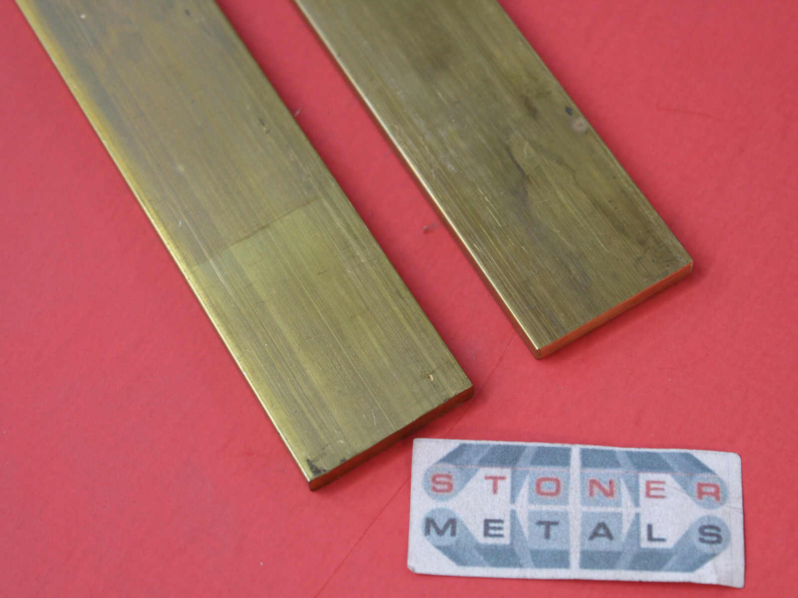 2 Pieces 1/4″ x 1″ C360 BRASS FLAT BAR 10″ long Solid Mill Bar Stock H02 Cut New