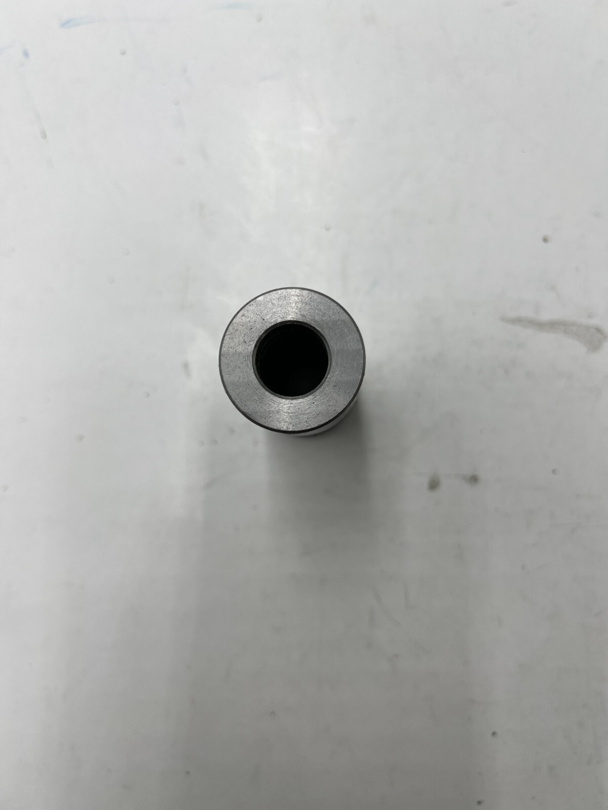 Sleeve and Bushing 2 1/4 Inches Long 2 Inches Diameter Silver