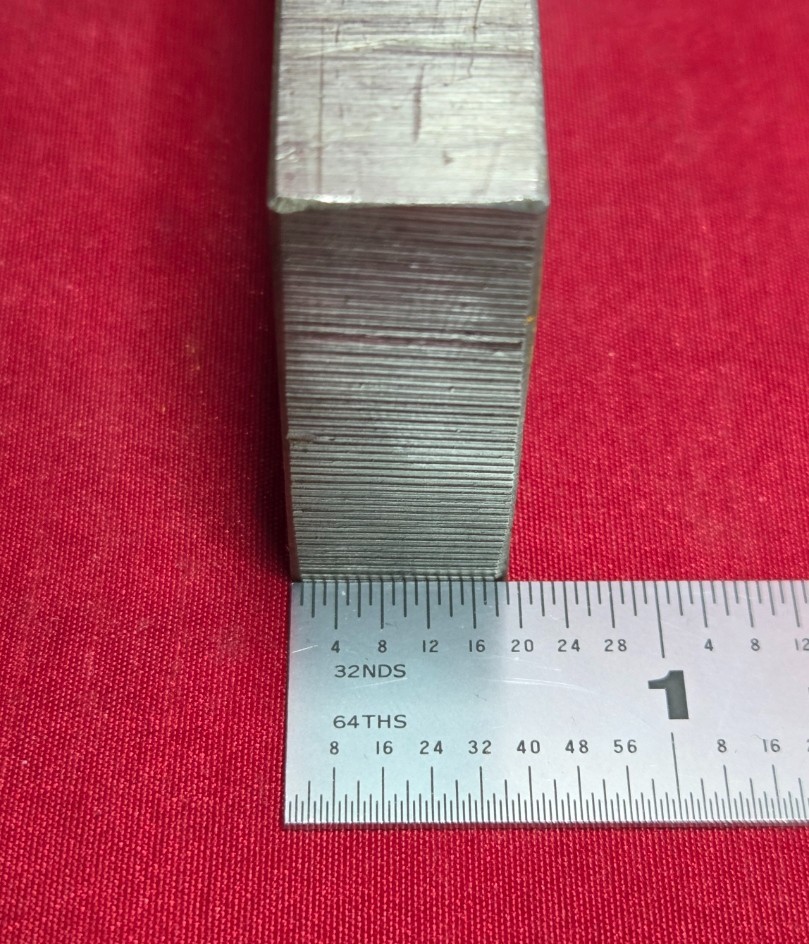 D2 Tool Steel Block Billet 3.840″ L x 1.525″ W x 0.60″ Thick, 15.8 Oz.