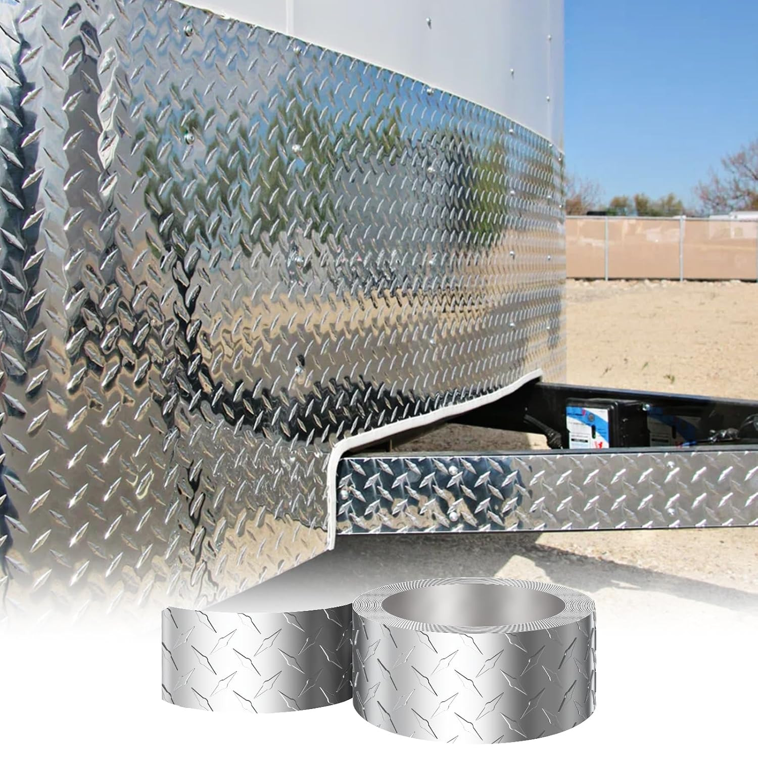 Aluminum Diamond Plate Sheet Metal, Mill Finish Diamond Sheet, Tread Texture Met