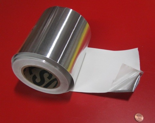 1100 Aluminum Foil Adhesive Back (O) .002″ Thick x 6″ Wide x 100 Feet Long Roll