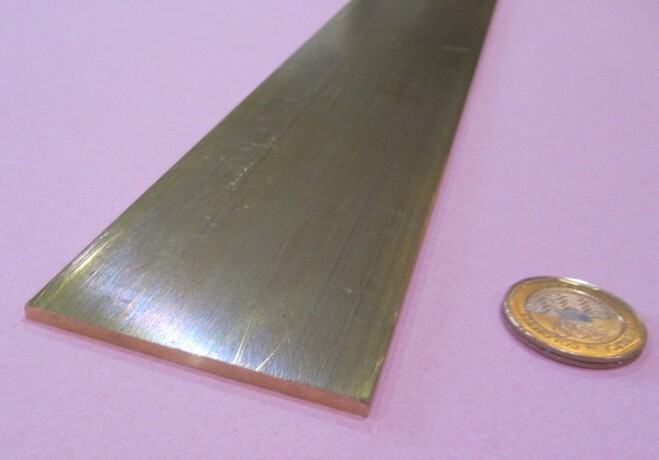 360 Brass Flat Bar 1/8″ Thick x 2 1/2″ Wide x 48.0″ Length
