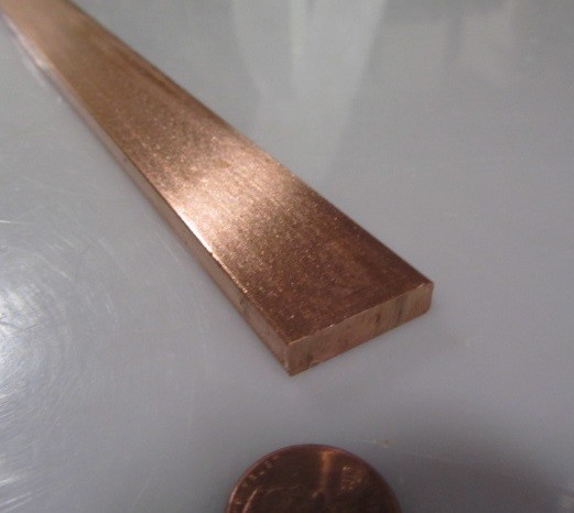 110 Copper Bar H02, 1/4″ Thick x 1.00″ Wide x 5 Ft Length
