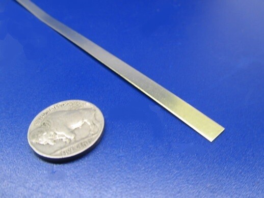 260 Brass Flat Bar .016″ (+/- 0.002″) Thick x 1/4″ Wide x 1 Foot Length, 10 Pcs
