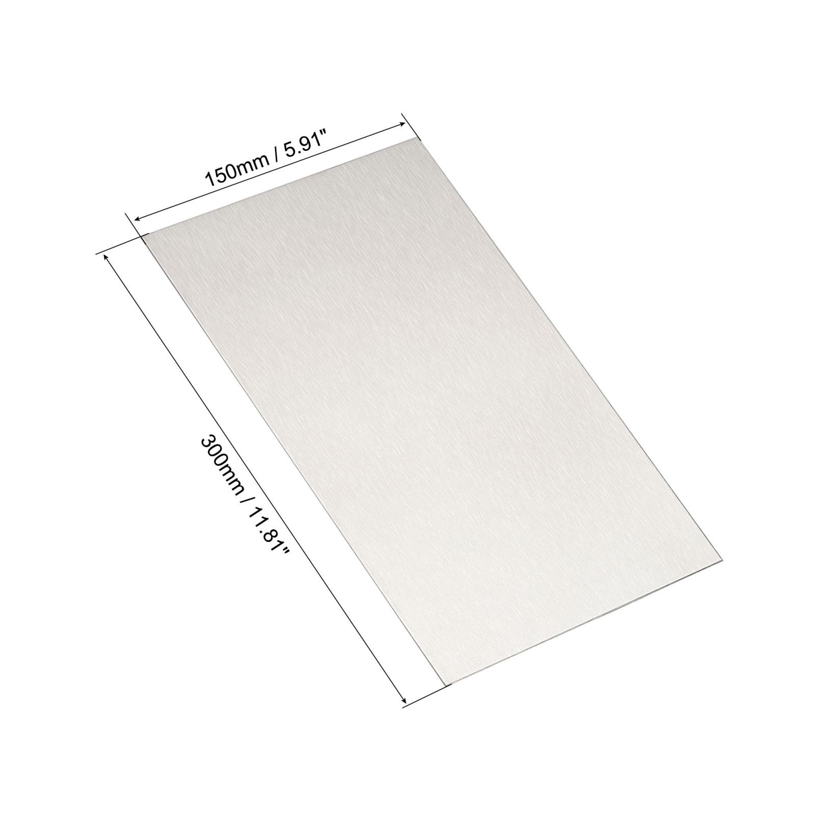 Aluminum Sheet 300mm x 150mm x 1mm Thickness 5052 Aluminum Plate