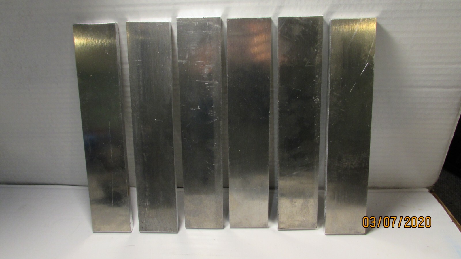 3/8″ X 2″ X 7-1/2″ — 6061 ALUMINUM FLAT BAR—2 PIECE LOT