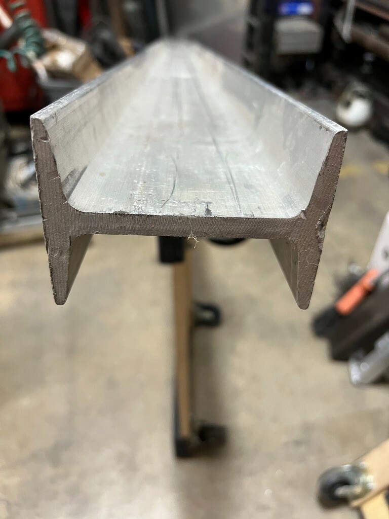 4”x 2.80 x .326 6061-T6 Aluminum I Beam (11ft long)