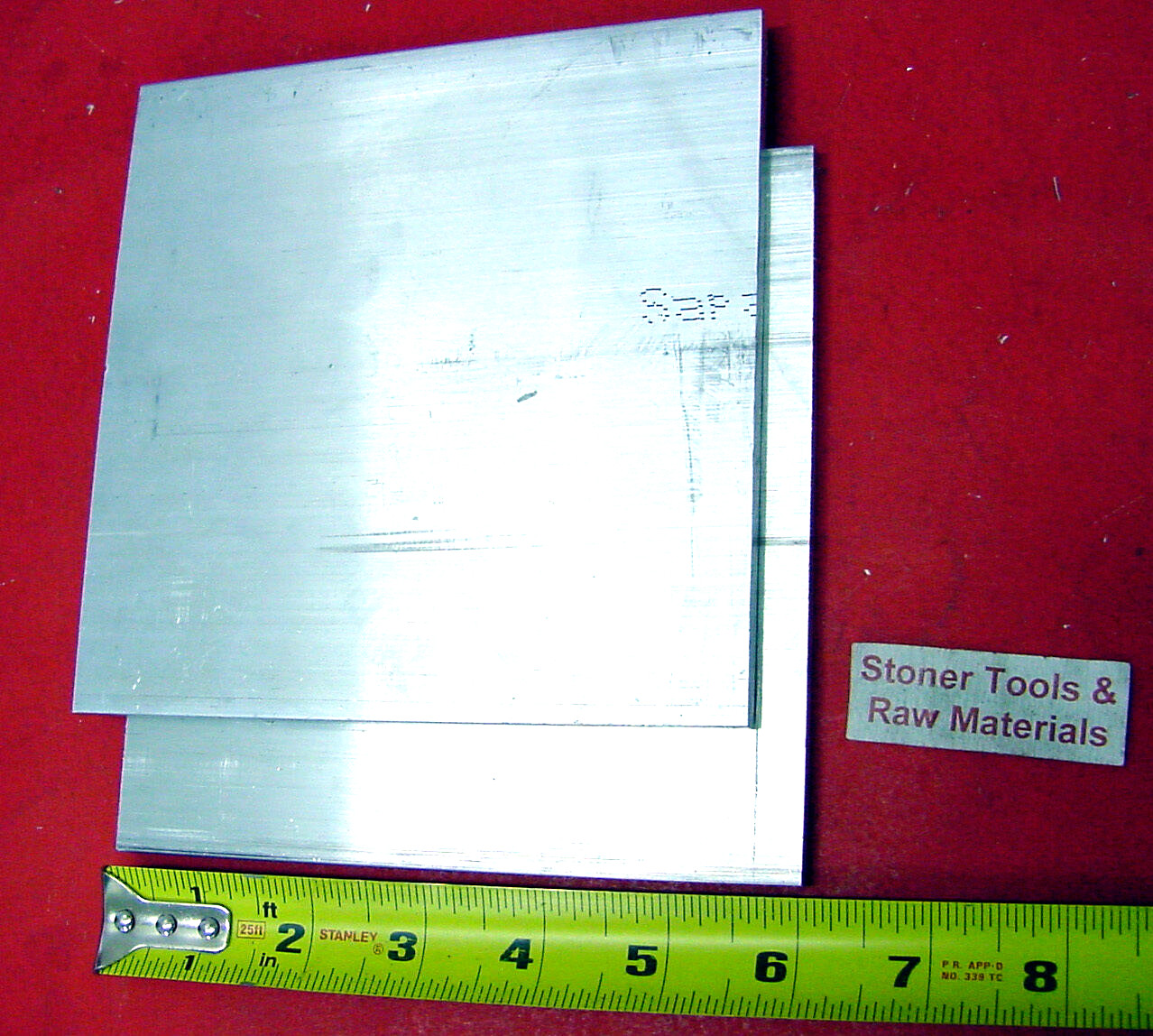 2 Pieces 5/8″x 6″ ALUMINUM 6061 FLAT BAR 6″ long T6511 Extruded Mill Bar Stock