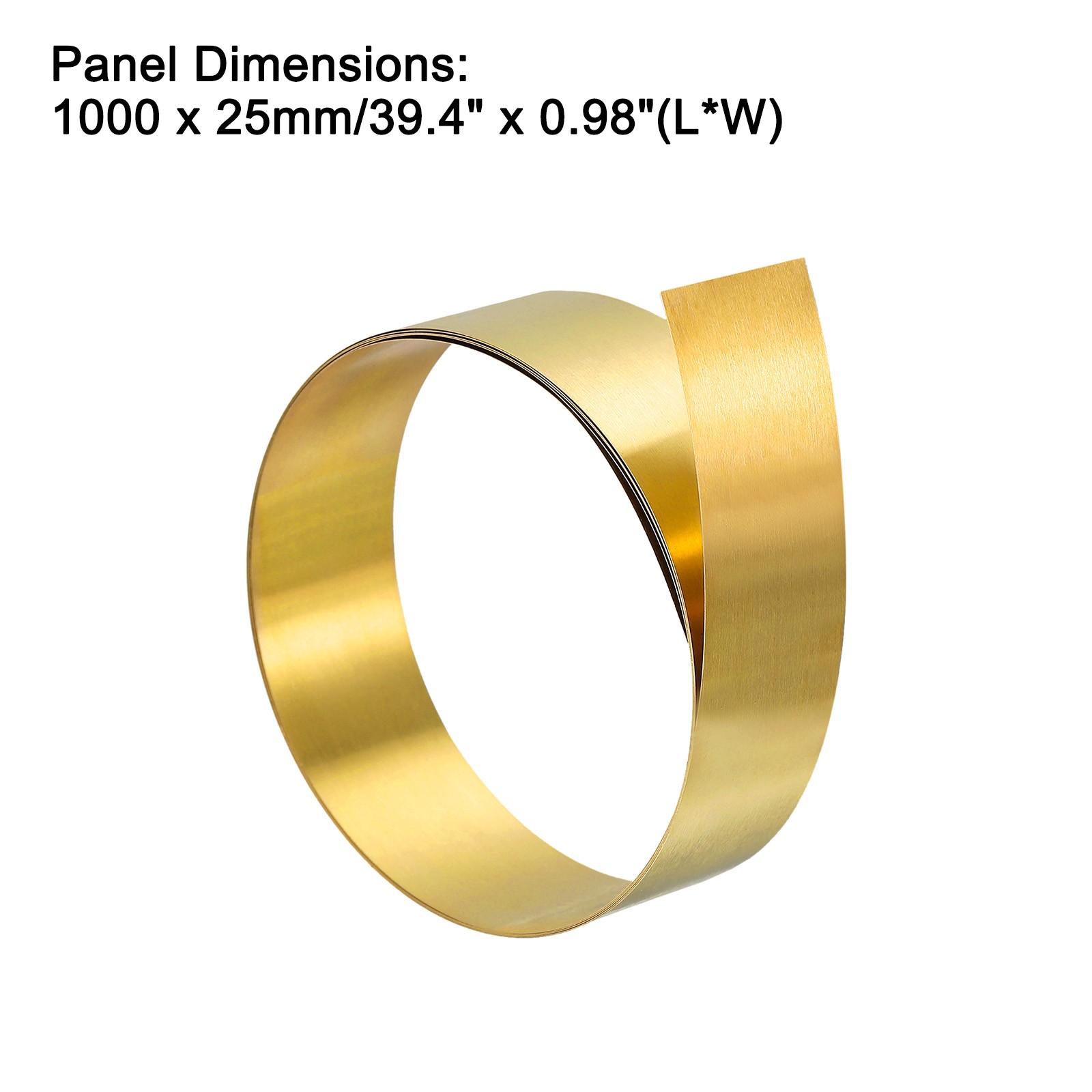 Brass Sheet Roll, Metal Foil Plate 1000mm x 25mm x 0.3mm