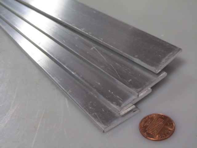6061 T6 Aluminum Bar, 3/32″ (.093″) Thick x 1.0″ Wide x 36″ Length, 4 Units