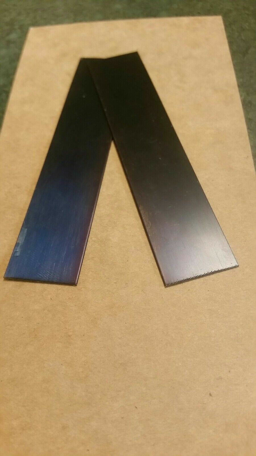 0.020 Blue Tempered spring steel Shim Stock 2 Pieces 020 X 3/4 X 6