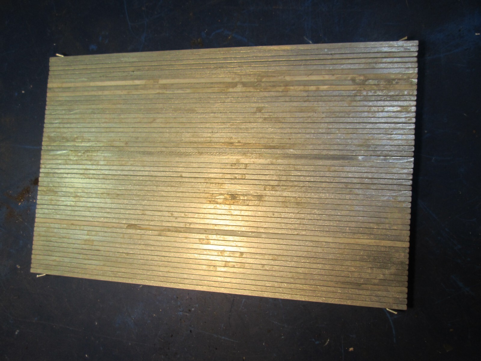 aluminum bar stock .12″ X .3″ x 9 1/4″ Long (48) pieces, read description