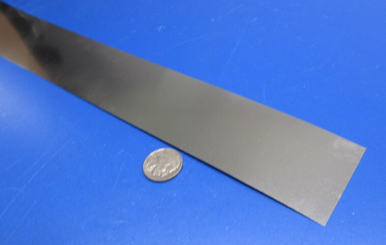 301 Stainless Steel Sheet Shim, .005″ (+/-.0003″) x 2.0″ x 5 Foot Length