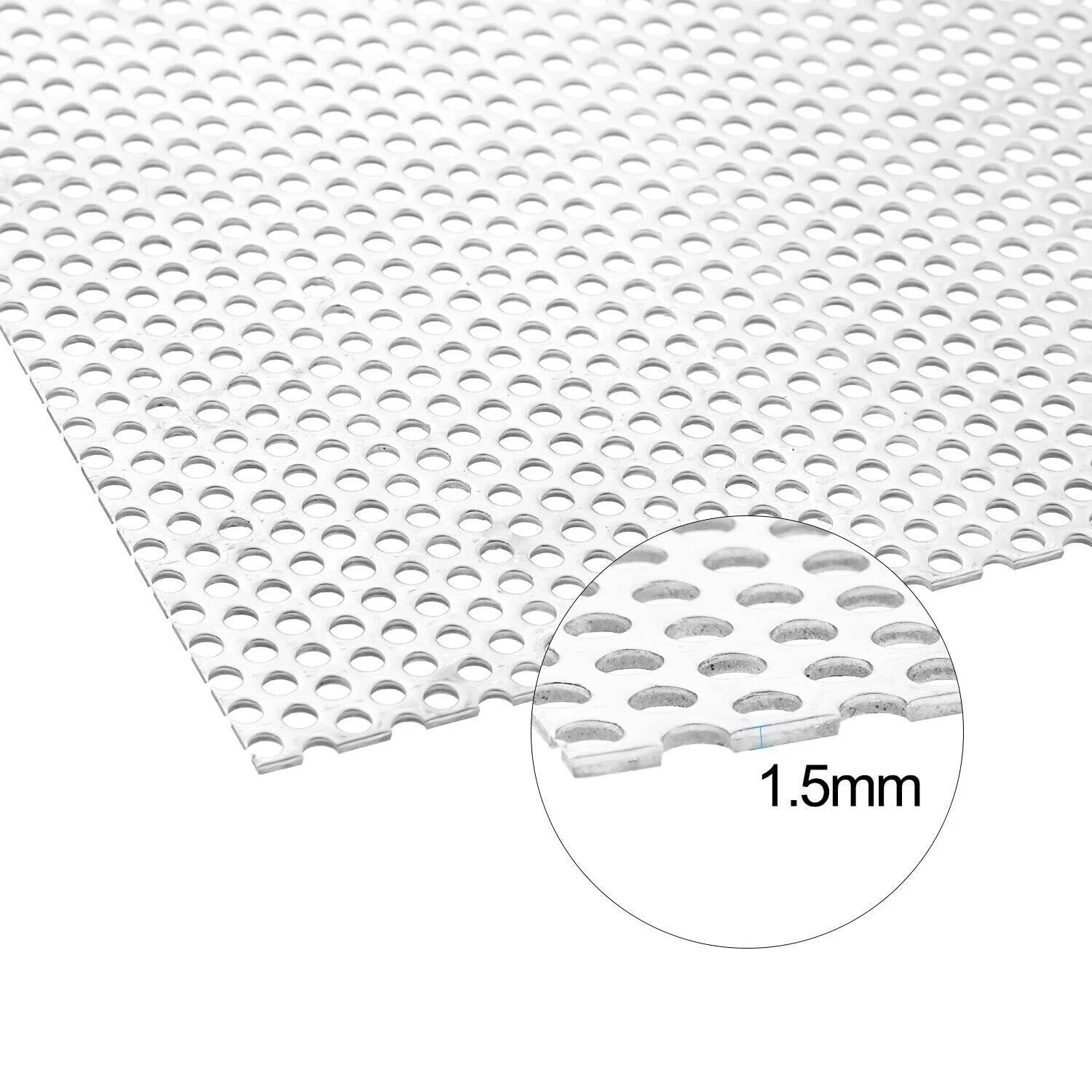 Perforated Sheet Stainless Steel Perforated Metal Sheet 11.8″ x 11.8″ x 0.06″ St