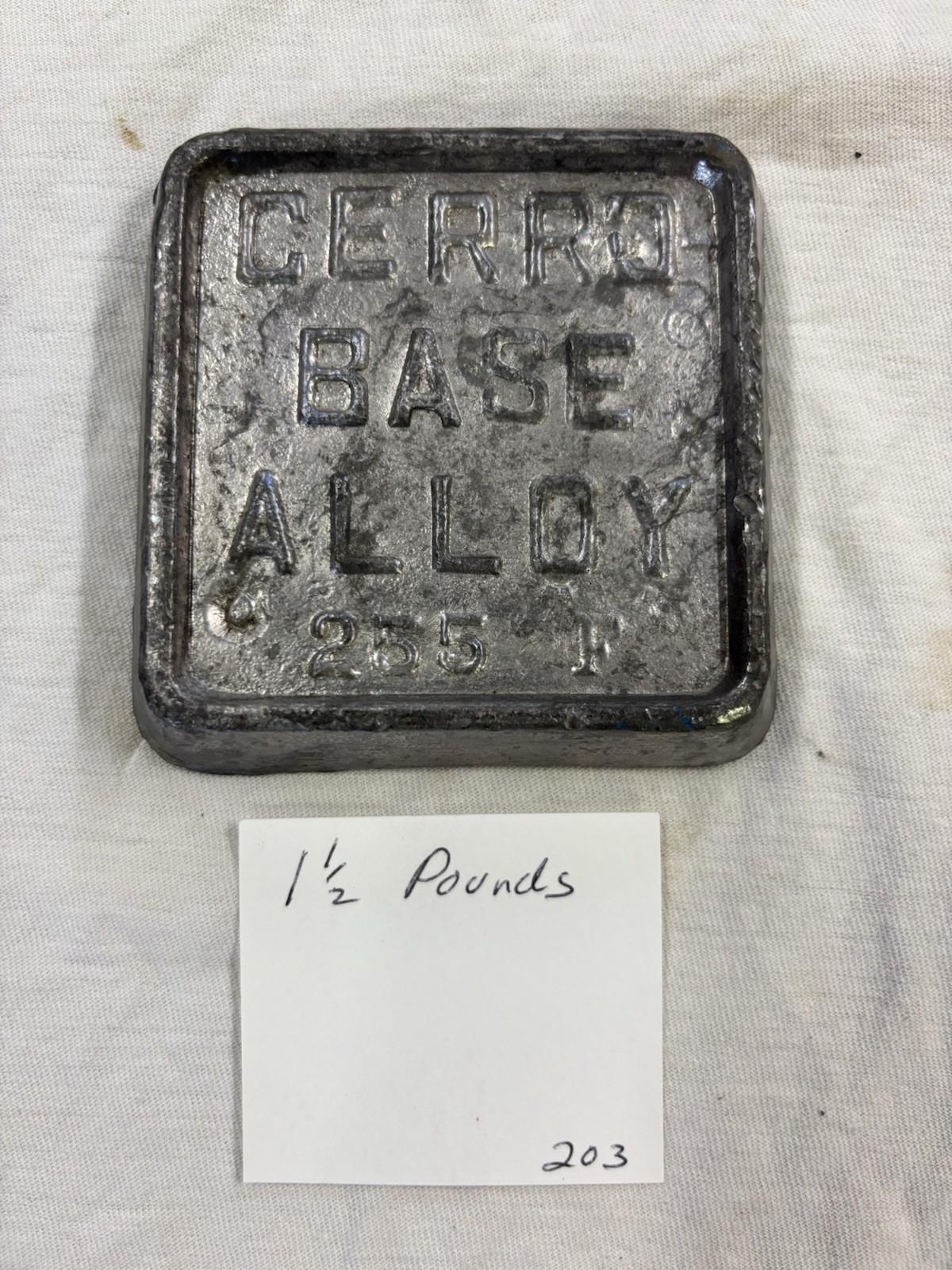 Cerrobase Low Temperature Alloy – 1.5 lb. Ingot