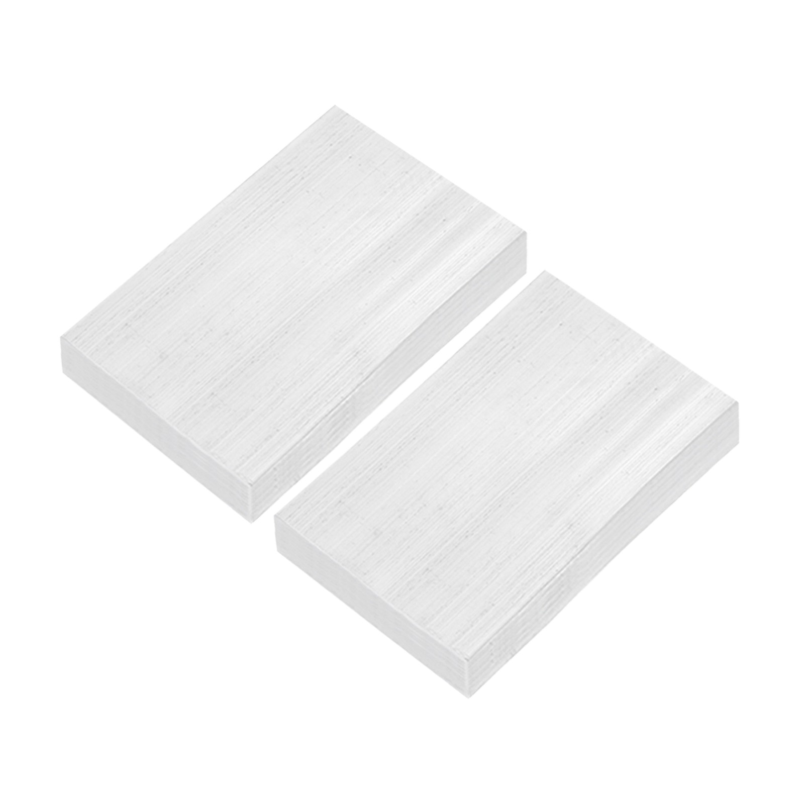 Square Aluminum Flat Bar, 2pcs 25 x 50 x 100mm T6511 Solid New Mill Stock