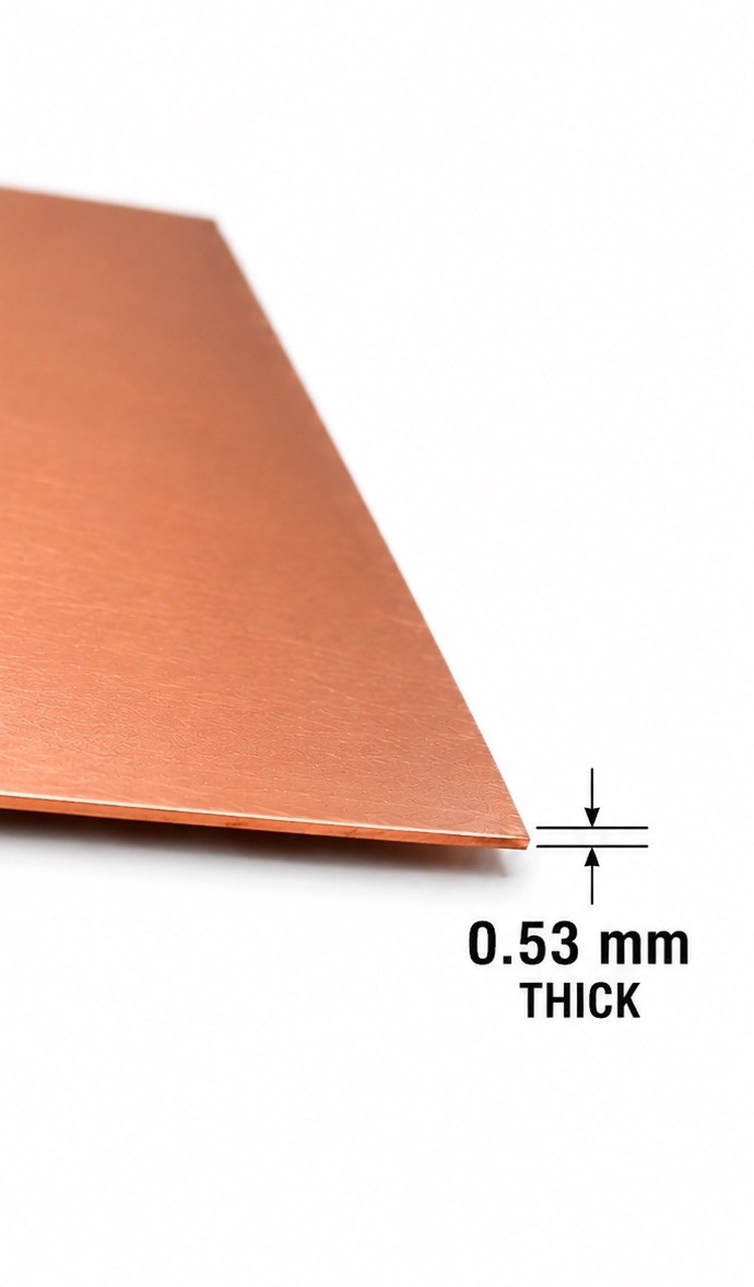 COPPER SHEET PLATE NEW 16Oz/24GA 12″X4″ Thick 110 ALLOY Pure Fine 999 Blanks
