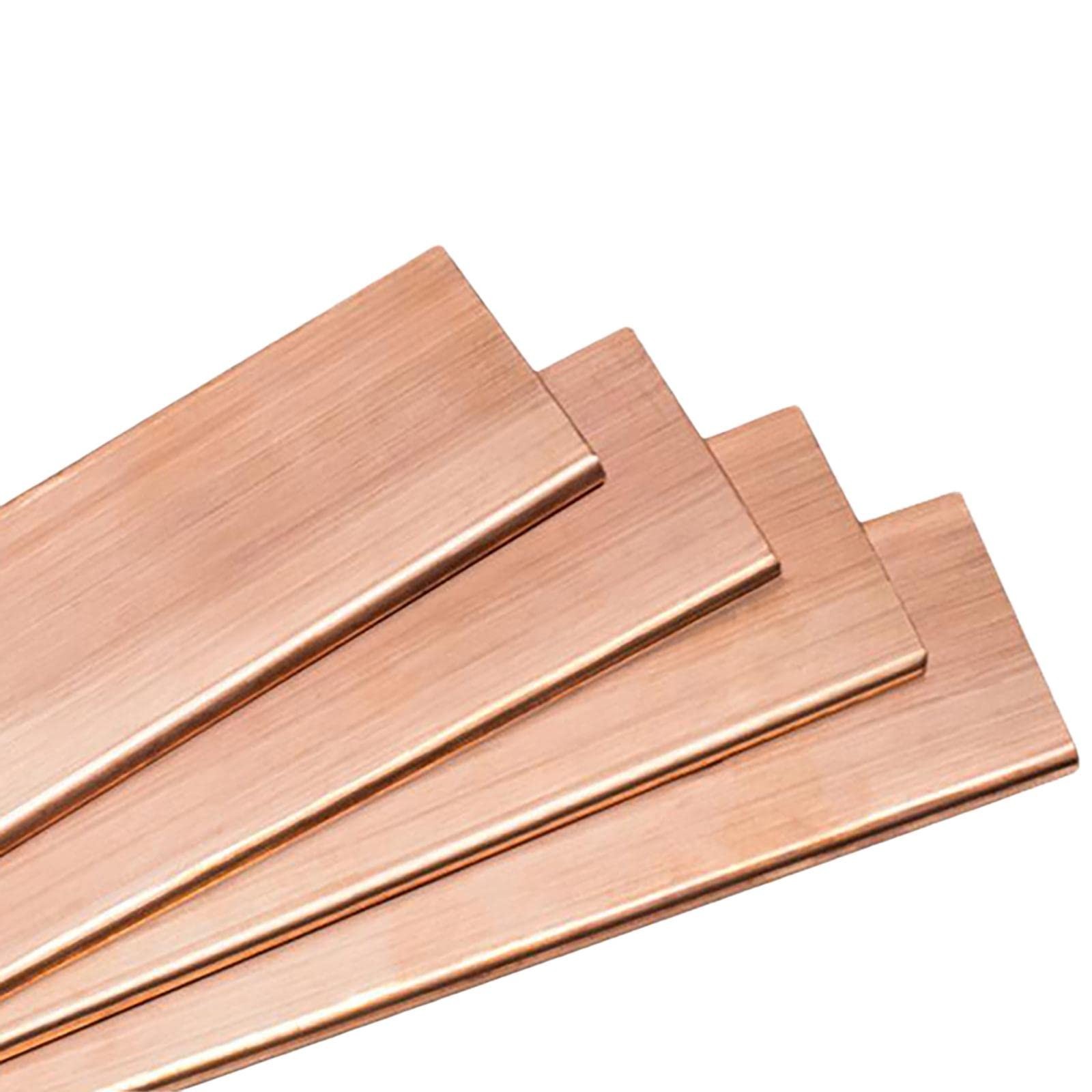 Copper Bus Bar 6mm x 50mm x 23.62 inch / 600mm, 1Pcs C110 Pure Cu Copper Flat…